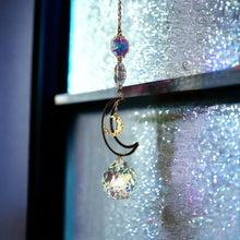 Load image into Gallery viewer, Double Moon Suncatcher
