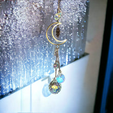 Load image into Gallery viewer, Moon &amp; Evil Eye Suncatcher
